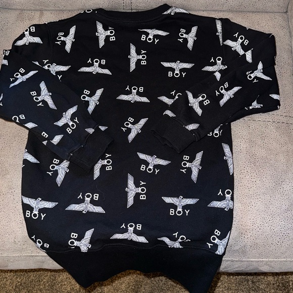 Men’s BOY LONDON Sweatshirt Black Crew Neck Front/Back Gold Graphic. Size XXL - Picture 5 of 5